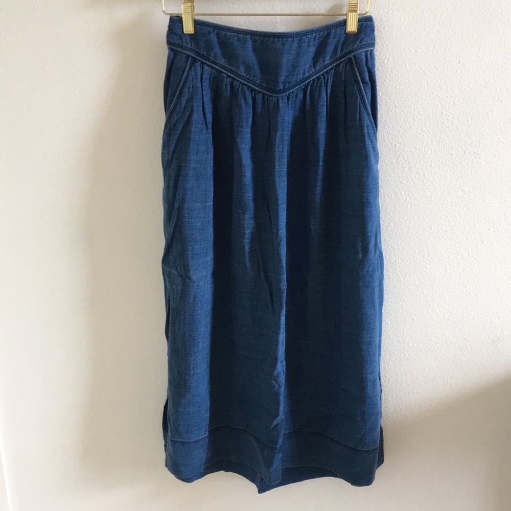Wilfred Denim Chambray Skirt